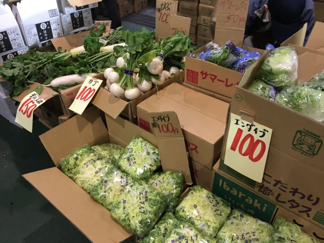 東京食肉市場まつり青果販売