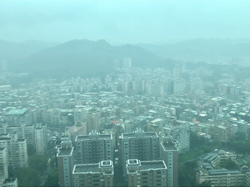 台北101のスターバックス景色