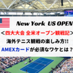 【テニス】US全米オープン観戦記！服装、チケット種類、混雑をレポート！